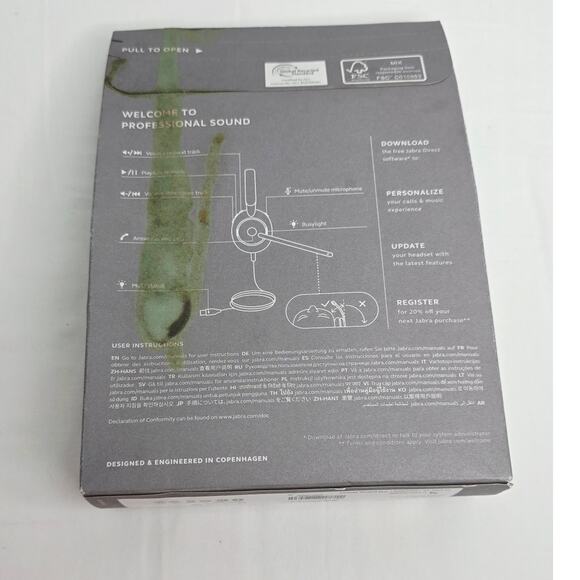 Jabra Gn Evolve 2 30 se  Wired Headset with Microphone DAMAGED BOX - Picture 5 of 12